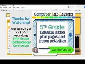 5th Grade Technology Lesson Plans and Activities - Activity 8