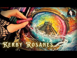 OIL PASTELS SAVE Your Coloring Page | RE-DO an Astronaut in Kerby Rosanes' Worlds Within Worlds