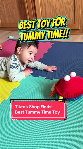 My son hated tummy time. Like… immediate tears. Every time. Around 3–4 months I started noticing the beginning of some flat spots forming, and that worried me. As a mom of three (and a teacher), I know how important those early motor milestones are, but forcing it wasn’t working. This toy changed everything. It kept him engaged long enough to actually stay on his tummy. No battles. No stress. Just curiosity doing the work. Now at 5 months he’s starting to roll and tummy time isn’t a meltdown any