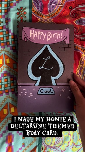 Deltarune Themed Birthday Card Creation
