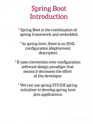 Spring Boot Introduction #springframework #springboot #springbootintroduction #java