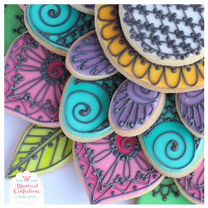 1.1M views · 783 reactions | Watch my Henna Cookie platter come to life at the end of the tutorial. I've added the full English speaking lesson & template to the paid Fan Subscription section, thanks for your support. | La cabane a poterie | Facebook