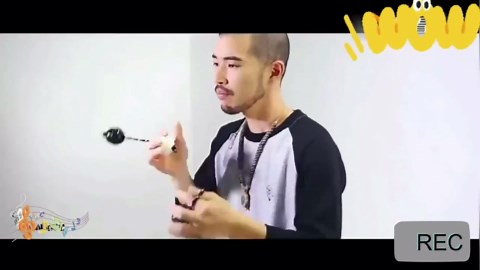 Aslatuas Rhythmic Ball Kashaka Instrument, Two Pair ABS Kashaka Music Egg Shakers, Double Gourd, Easy to Play for Adults and Teenagers at Parties, Shows (Black)