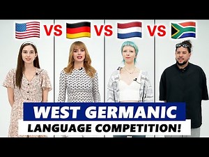English vs. German vs. Dutch vs. Afrikaans Language Differences! | West Germanic Language Comparison