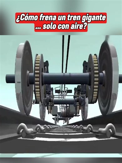 ¿Cómo frena un tren con aire comprimido?
