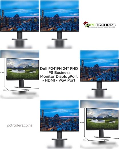 PC Traders on Instagram: "Looking for a monitor that elevates your workspace? 🖥️✨ Meet the Dell P2419H! With vibrant FHD IPS display, multiple connectivity options (DisplayPort, HDMI, VGA), and a sleek design, it's tailored for your business needs. Experience crisp visuals and comfortable viewing anytime—perfect for productivity or binge-watching during your breaks! 💼🎥 Grab this high-quality monitor today for just $199.00! ⏰ Hurry, enhance your office setup before it's gone! #DellMonitor #Bus