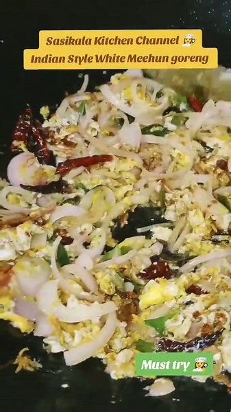 Delicious Indian Style White Meehun Goreng Recipe