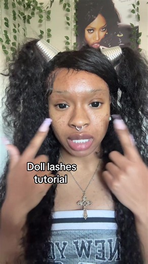 Doll lash tutorial I’m really in love thes lashes no cap this might be my go to #dolllashes #animelashes #lashtutorialforbeginers #beginnerlash