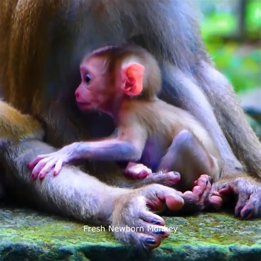 Fresh Newborn Monkey on Reels