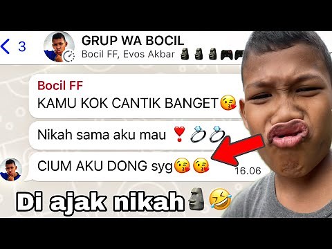 Prank nyamar jadi cewe di grup wa bocil langsung diajak nikah🗿🗿😂