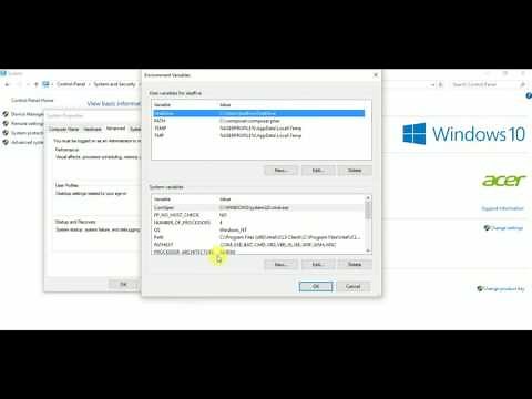 Path Environment Variable in Windows 10