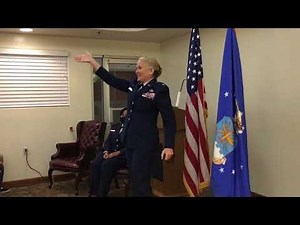 USAF Air Force Promotion Ceremony Major Delannoy