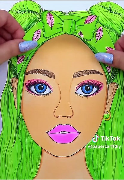 ASMR Makeup with WOODEN COSMETICS #asmr #skincare #makeup #diypaper #paper