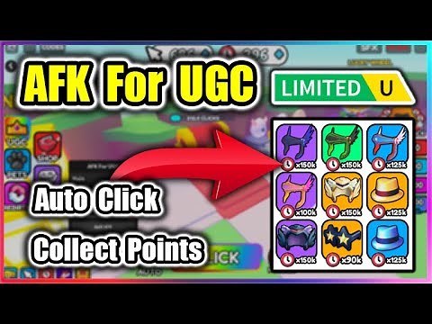 [⏰FREE ITEMS] AFK For UGC Script - Auto Farm Points | Auto Click