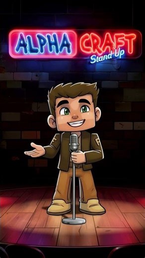 AlphaCraft stand up. #minecraft #shorts #alphacraft #funny #standupcomedy