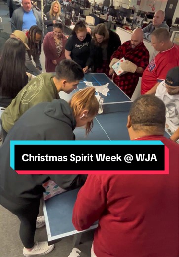 Christmas spirit week at the office is always the best!🎄 #xmas #christmas #christmascountdown #christmastiktok #whiteelephant #office #creditrepair #december #officehumor #uglychristmasweaters #fyp #credit #creditscore #wja #thecreditauthority