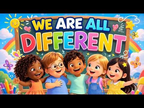 We Are All Different | Kids Song About Diversity 🌈 Preschool Learning Song