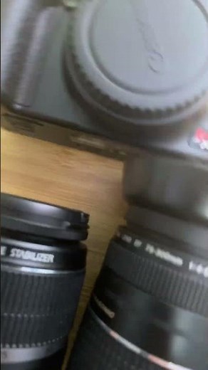 My beginner photography setup canon 450d, zoom lens canon 1:4-5.6 ef 75-300 2nd lens canon 18-55