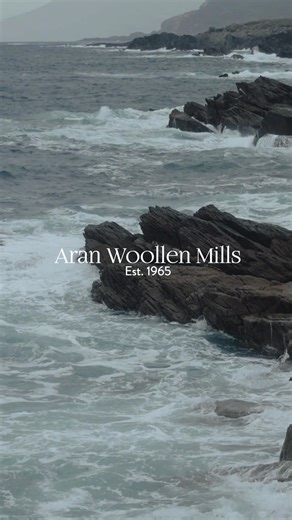 Crafted through generations, worn for a lifetime. This winter, wrap yourself in tradition 🧵❄️ #IrishKnitwear #CraftedWithCare #WinterWarmth | Aran Woollen Mills