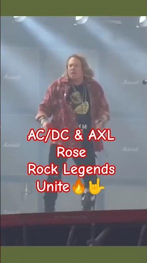 🔥 AC/DC & Axl Rose Rock the Stage! | Rock or Bust World Tour Live Clip 🤘 #Shorts #acdc #axlrose#gnr