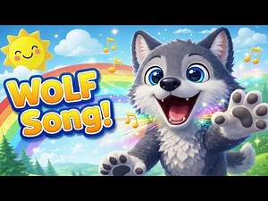 Wolf Song for Kids 🐺 | Fun Animal Songs for Toddlers & Babies | Nursery Rhyme