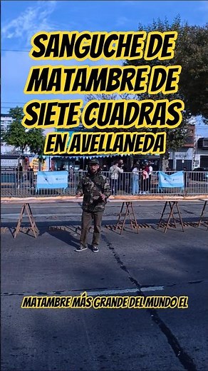 SANGUCHE DE MATAMBRE A LA PIZZA MAS GRANDE DEL MUNDO ESTA EN AVELLANEDA ! ! !