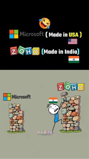 🇺🇸 Microsoft Vs Zoho 🇮🇳😂 #funny