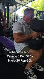 1.7K views · 1.1K reactions | Probarlo ! 1 Ejercicio del entreno de hoy Press pesado banco 30° 8 Rep mancuernas 57.5k Press más ligero banco 45° de 15 a 20 Rep mancuernas 30k #gym #gymadict #gimnasio #fit #fitness #fitnessmotivation #muscle #musclefit #musclefitness #bodibuilder #culturismo #training #workout #personaltraining #tendencia #viralvideo #sigueme #gymrat | Pedro Rodriguez Sanchez | Facebook