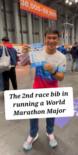 The 2nd race bib when you are running for 6⭐️ in a World Marathon Major. While running in a Marathon Major, I used to see these race bibs at the back of our fellow runners which means they are running for the 6⭐️. I always say "Good Job 6 Stars" or "Good Luck 6 Stars". Now I'm the one wearing it and I'm excited to use this on Nov 2. #NYCMarathon #NYCMarathon2025 #abbotworldmarathonmajors #sixstarjourney #ForTheGloryOfGod | Alan Echano