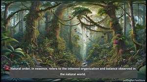 Natural order in biology