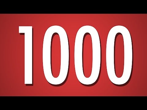 1000 Second Countdown Timer - Red Background