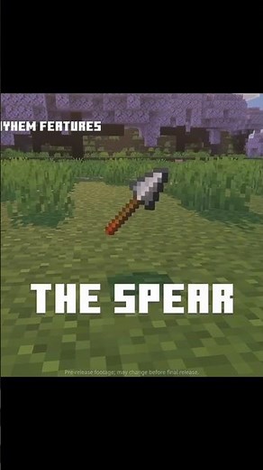 Minecraft Spear in new update #shorts