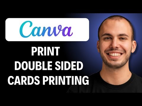 How To Print Double Sided Cards When Printing with Canva | (Easiest Way) (2026 Guide)