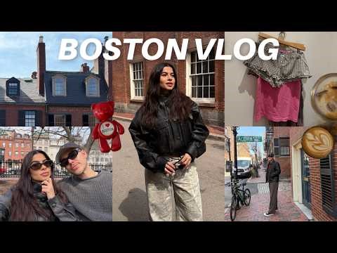 BOSTON VLOG: a quick trip, shopping, cafe hopping + exploring