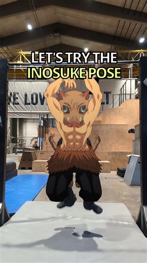 Inosuke pose in real life? 🐗 #inosuke #demonslayer #anime #flexibility #wtf #manga #infinitycastle