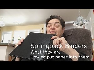 Springback Manuscript Binders