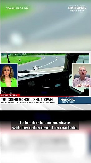 Trucking schools shutdown EFFECTIVE IMMEDIATELY: English language proficiency problems