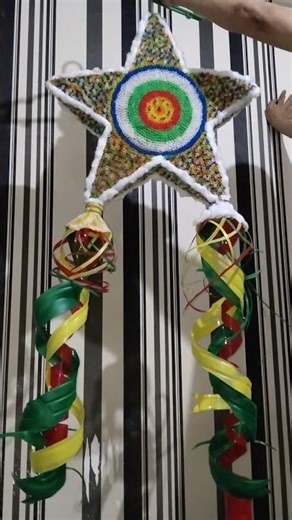 christmas parol #recycle #strawcraft #diy #shorts