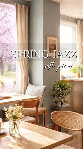 Spring Café Jazz 🌸 Soft Piano for Relaxing Coffee Time
