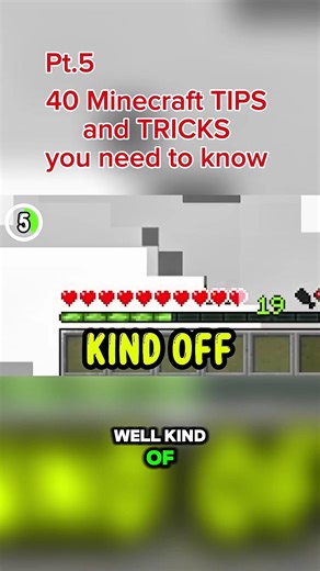 40 Minecraft TIPS and TRICKS you NEED to know #minecraft #gaming #tipsandtricks #minecraftshorts