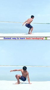 4.2M views · 52K reactions | Backhandspring Tutorial New And Easy Process || #shorts #backhandsping #backflip | suraj.flipper | Facebook