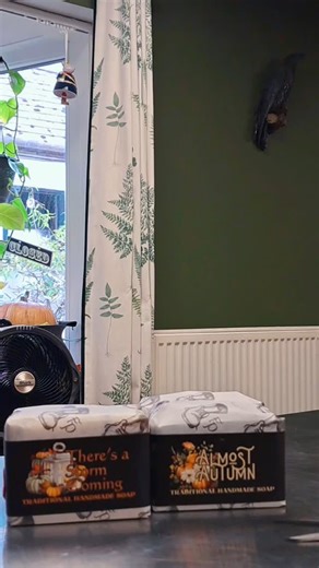 A look at the new soap packaging for autumn soaps. 🧡🖤🧡 | FuturePrimitive Soap