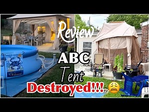 ABC Canopy 13 x 13 Gazebo Tent Set Up Review & Tips With Pictures!!! 😓