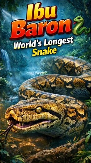Ibu Baron 🐍 | World’s Longest Snake | Guinness World Record | Python