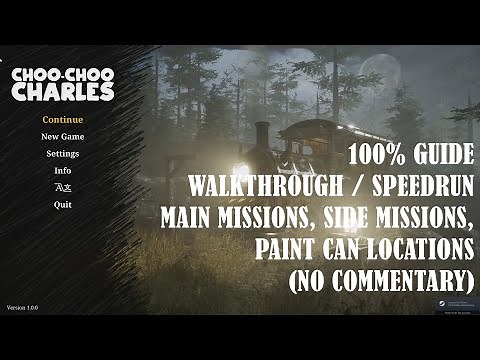 Choo-Choo Charles - 100% Complete Achievement Walkthrough / Speedrun Guide (No Commentary)
