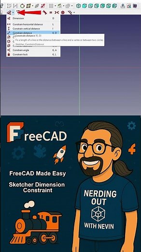 FreeCAD v1.0 Dimension Constraint