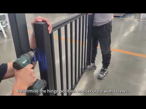 How to Install an Aluminum Deck Gate Kit | Self-Closing Safety Gate by Egadis