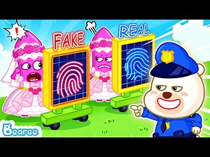 Can Detective Bearee Find The Real Bride? Kids Stories about Crayons World | Bearee Bear Cartoon
