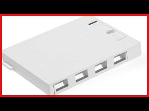 Leviton QuickPort 4-Port Surface Mount Housing: Reliable Network Organization Made Simple