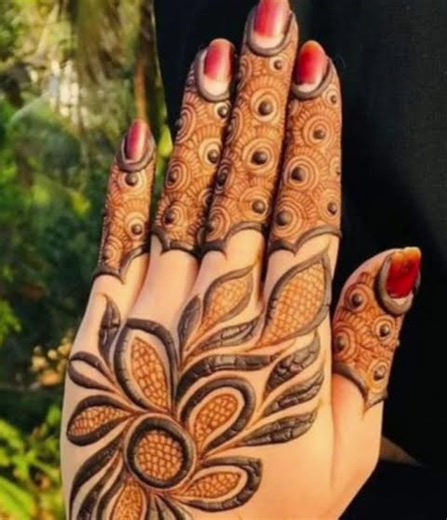 finger mehandi design 💓❤️